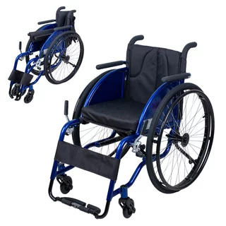 Mehanski zložljivi športni invalidski voziček inSPORTline Brenstark lightweight