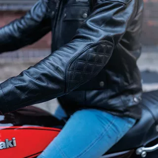 Usnjena moto jakna W-TEC Valebravo - črna