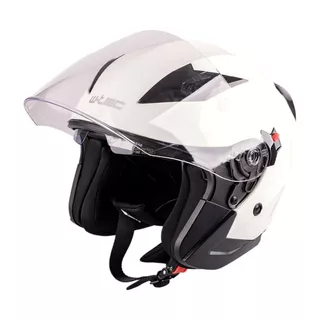 Moto čelada W-TEC Putta - bela biserna
