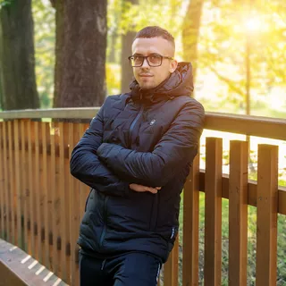 Moška ogrevana jakna W-TEC HEATborg - črna