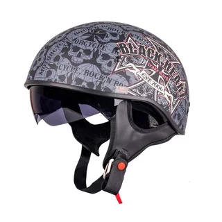 Moto čelada W-TEC Black Heart V535 Cross Skull