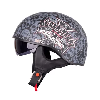 Moto čelada W-TEC Black Heart V535 Cross Skull