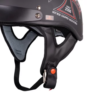 Moto čelada W-TEC Black Heart V531 Iron Cross - črna