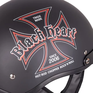 Moto čelada W-TEC Black Heart V531 Iron Cross - črna