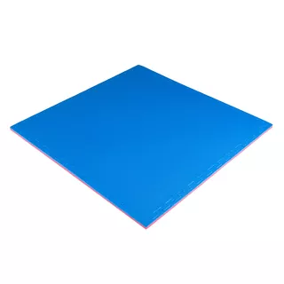 Puzzle tatami podloga inSPORTline Sazegul 100x100x2 cm - rdeče-modra, vzorec 5 črt