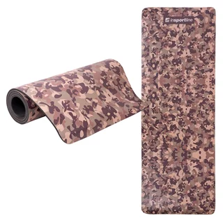 Podloga za vadbo inSPORTline Camu 173x61x0,8 cm - oranžna maskirna - hnědý maskáč