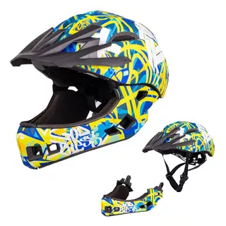 Downhill čelada W-TEC Delgada - Freestyle Blue