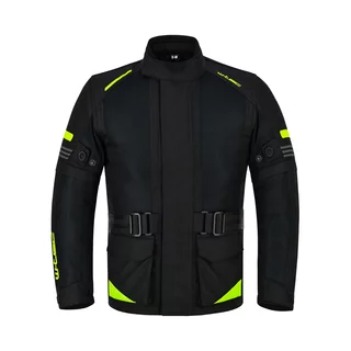 Otroška moto jakna W-TEC Pinapoco - črna-fluo