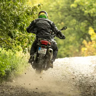 Moška moto bunda W-TEC Burdys GS-1613 - črna-siva