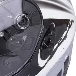 Moto čelada W-TEC V122 - črna-bela