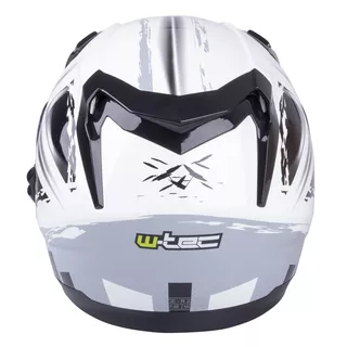 Moto čelada W-TEC V122 - črna-bela