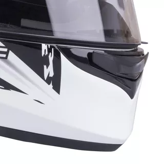 Moto čelada W-TEC V122 - črna-bela
