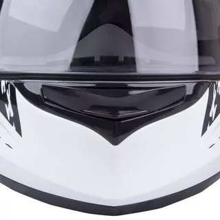 Moto čelada W-TEC V122 - črna-bela