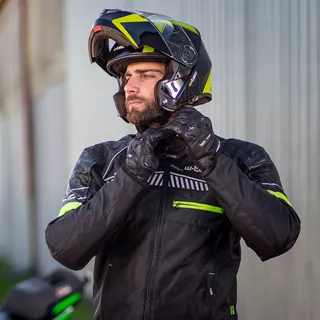 Preklopna moto čelada W-TEC Vexamo V270 - bela