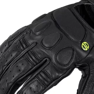 Usnjene moto rokavice W-TEC Cherton - črna