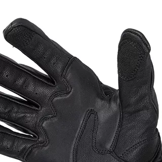 Usnjene moto rokavice W-TEC Cherton - črna