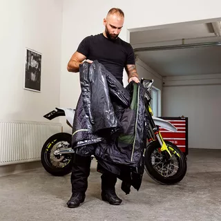 Moto jakna W-TEC Aircross - črna-zlata