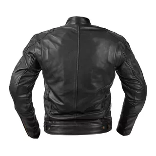 Moška usnjena moto jakna W-TEC Urban Noir - črna