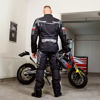 Moto kalhoty W-TEC Excellent - Thunderstorm Gray