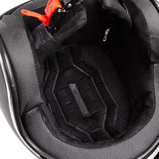 Moto čelada W-TEC YM-629 z očali Ageless - črna-mat