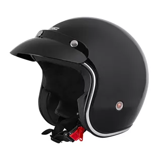 Moto čelada W-TEC YM-629 z očali Ageless - črna-mat
