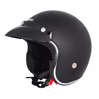 Moto čelada W-TEC YM-629 z očali Ageless - črna-mat