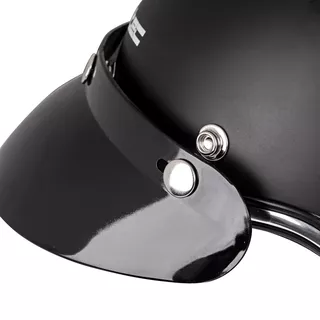 Moto čelada W-TEC YM-629 z očali Ageless - črna-mat