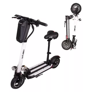 Električni skiro W-TEC Tenmark III 10" s sedežem in torbo - bela