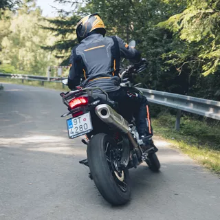 mOŠKA moto JAKNA W-TEC Brandon - černo-šedo-oranžová