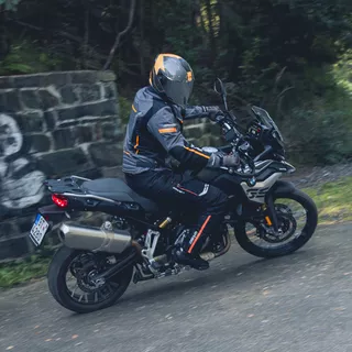 mOŠKA moto JAKNA W-TEC Brandon - černo-šedo-oranžová