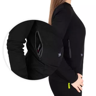 Ženska ogrevana majica W-TEC Insulong Lady - črna