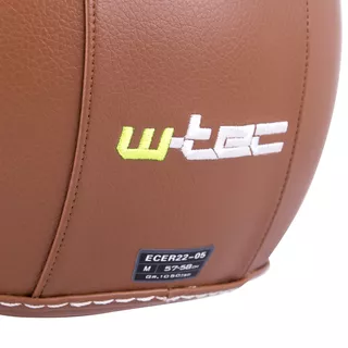 Moto čelada za skuter W-TEC FS-701B Leather Brown - rjava