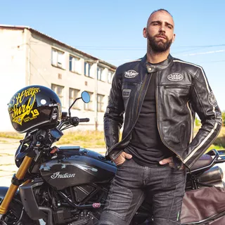 Moto čelada W-TEC Café Racer - Big Star