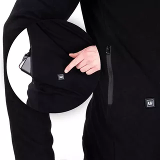 Moška ogrevana majica W-TEC Insulong - črna