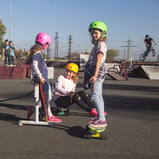 Električni longboard WORKER Smuthrider - črna-oranžna