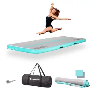 Airtrack inSPORTline Airstunt 300x100x10 cm bela