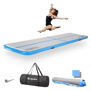 Airtrack inSPORTline Airstunt 400x100x10 cm bela