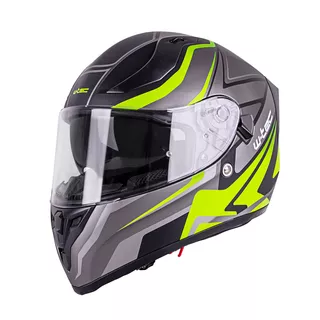 Integralna čelada W-TEC Vintegra Graphic - črna-fluo rumena - črna-fluo rumena