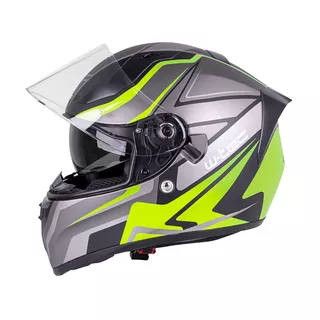 Integralna čelada W-TEC Vintegra Graphic - črna-fluo rumena