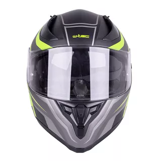 Integralna čelada W-TEC Vintegra Graphic - črna-fluo rumena