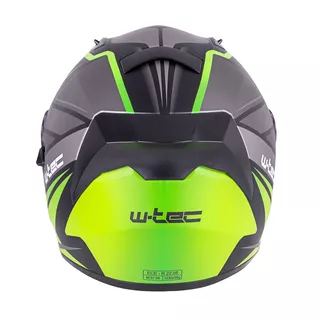 Integralna čelada W-TEC Vintegra Graphic - črna-fluo rumena