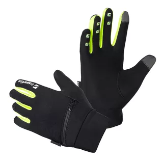 Tekaške rokavice inSPORTline Tibidabo - črna-fluo