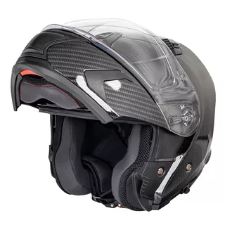 Preklopna moto čelada W-TEC Tensiler - karbon lesk