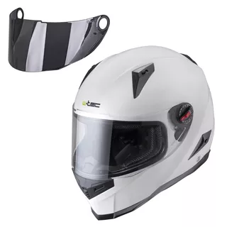 Integralna čelada W-TEC NK-863 - črna lesk - bela