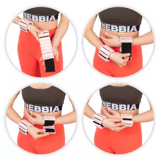 Fitnes uteži na zapestja/gležnje inSPORTline Brace - črna