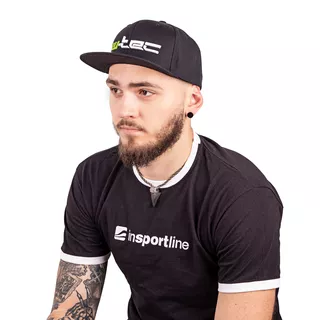 W-TEC Russjack kapa s šiltom - črna z zeleno-belim logom