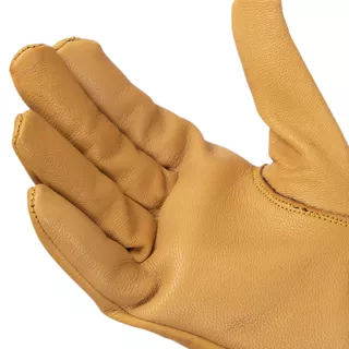 Usnjene moto rokavice W-TEC Black Heart Skull Gloves - camel