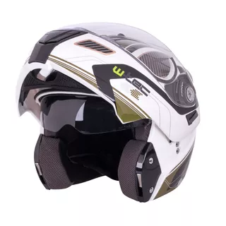 Moto čelada W-TEC NK-839 - S-Cape White Red