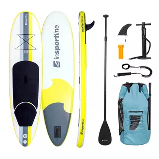 SUP Deska za veslanje z dodatki inSPORTline WaveTrip 10'6" G3 - rumena