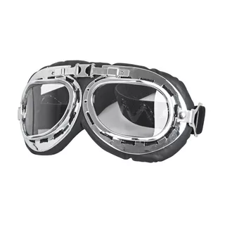 Moto čelada W-TEC YM-629 z očali Ageless - črna-mat